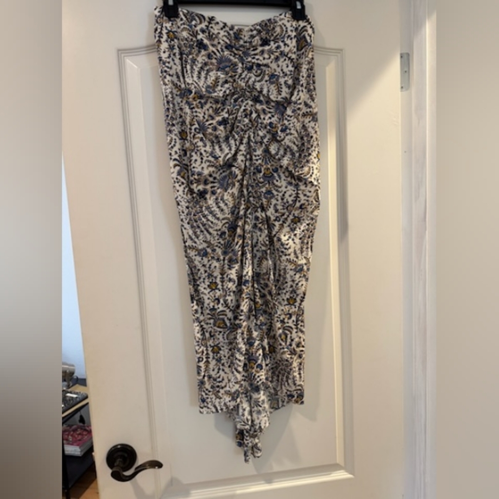Veronica Beard Pixie Floral Ecru Midi Skirt Womens  Size 4